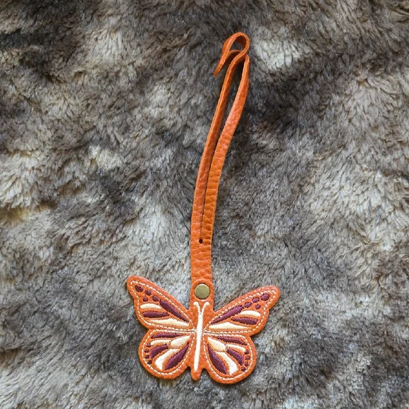 Portland Leather Monarc Butterfly Leather Keychain-KOI - Picture 1 of 1